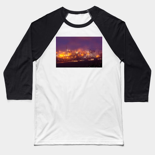 Hazy Night at the Works - 2014 Baseball T-Shirt by SimplyMrHill